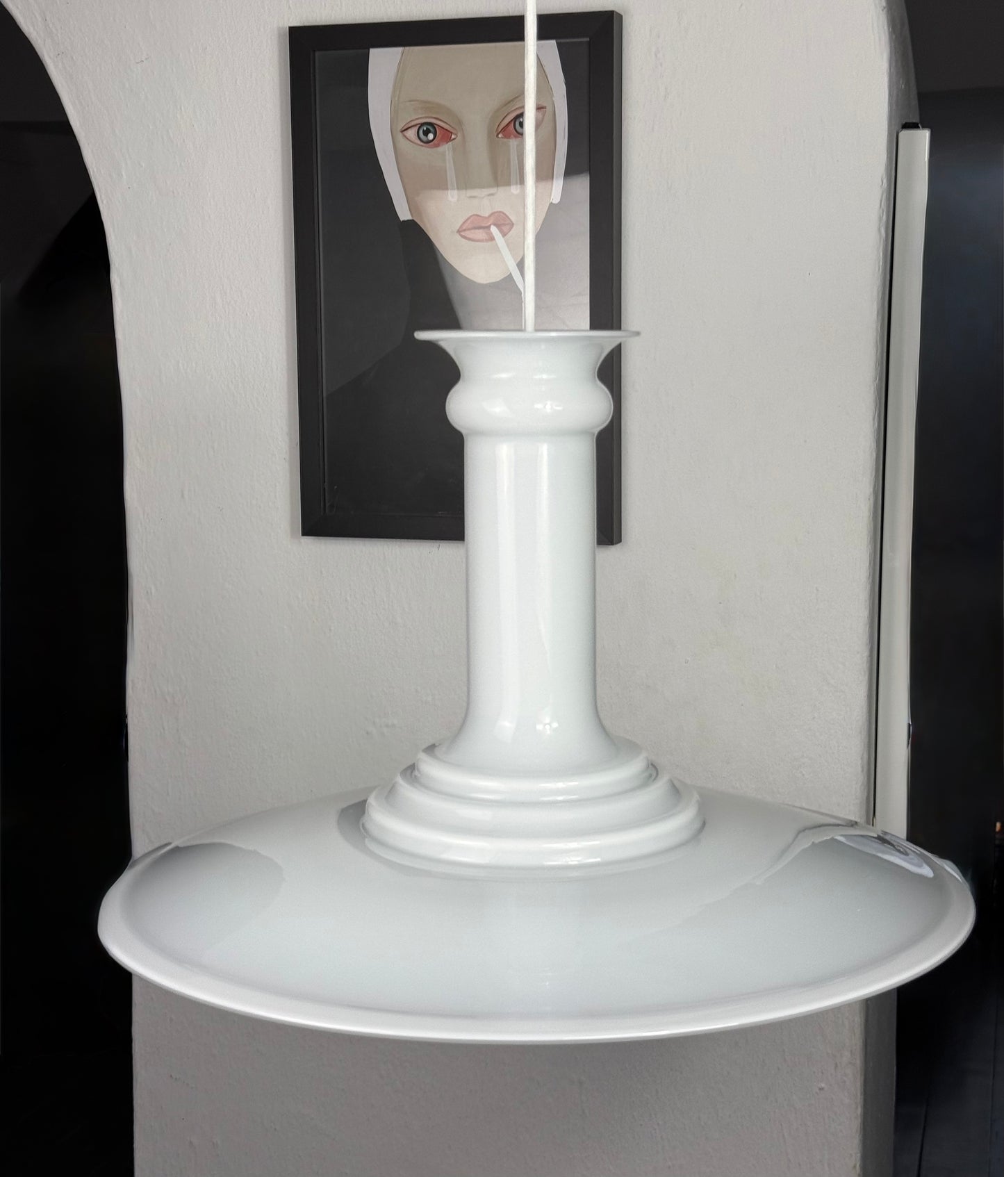 DUŻA lampa Holmegaard dla Royal Copenhagen.