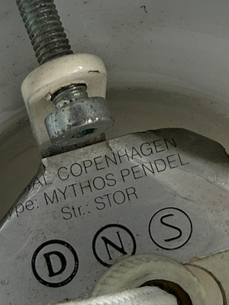 DUŻA lampa Holmegaard dla Royal Copenhagen.