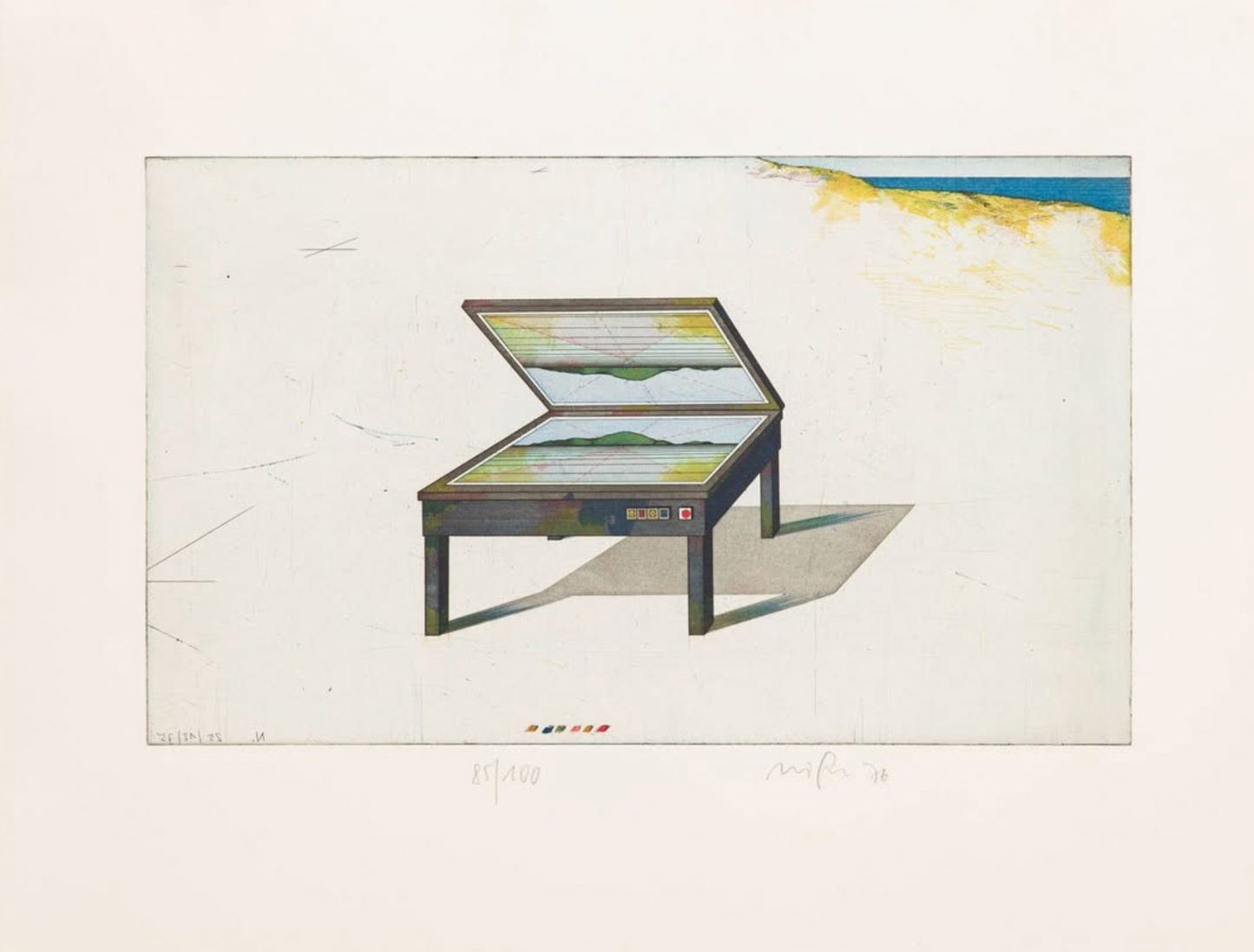 Werner Nöfer KOMPOZYCJA, 1976 Litografia